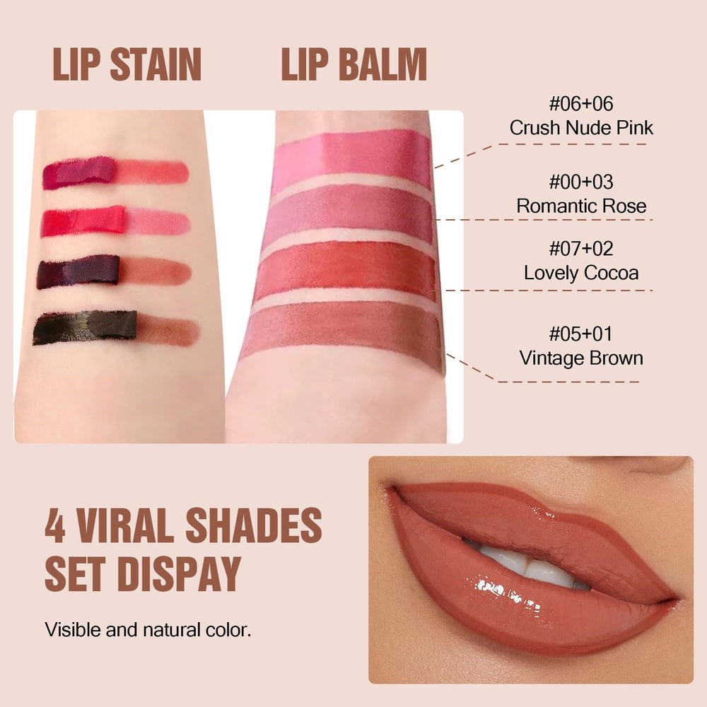 Vevivia peel-off lip stain action reveals vibrant color with easy removal