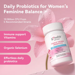 Gynable probiotic capsule close-up