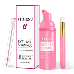 VEYES INC lash shampoo bottle 60ml for gentle lash extension cleansing.