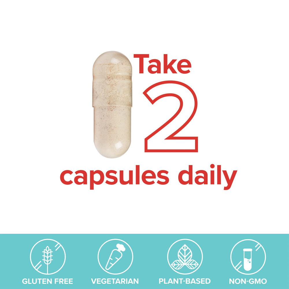 Vibrant Health Gigartina Red Marine Algae bottle with capsules spilling