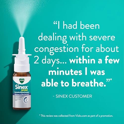 Vicks Sinex Severe HSA/FSA eligible label on packaging.