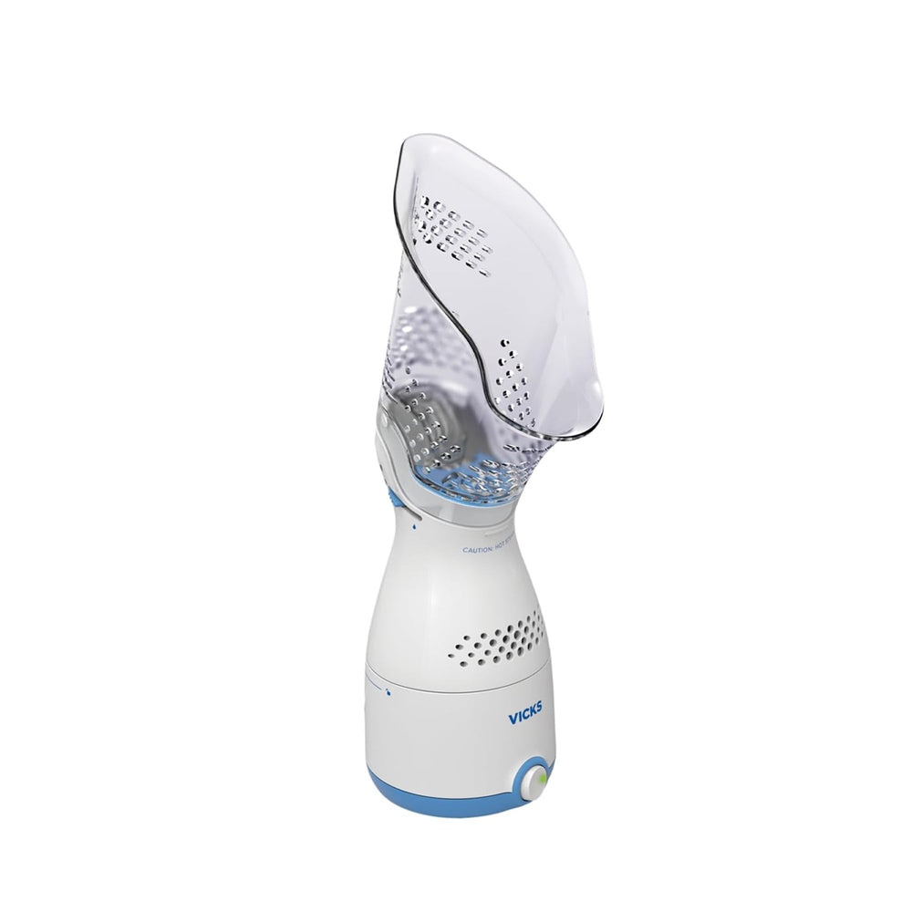 Vicks Sinus Inhaler steam action showing warm non-medicated relief