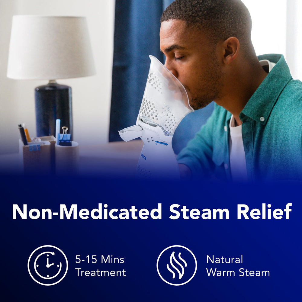 Vicks Sinus Inhaler used with tap water for easy setup