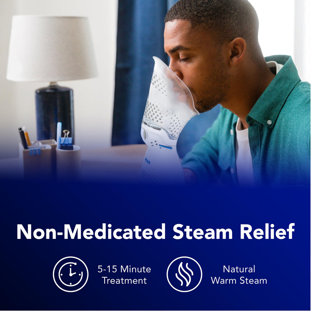 Vicks Sinus Inhaler used with tap water for easy setup