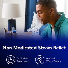 Vicks Sinus Inhaler used with tap water for easy setup