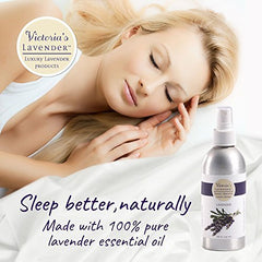 Linen and pillow setup with lavender aroma from Victoria's Lavender