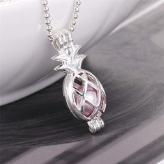 Vie jeune Silver Pearl Cage Locket Pendant – Diffuser Jewelry 2
