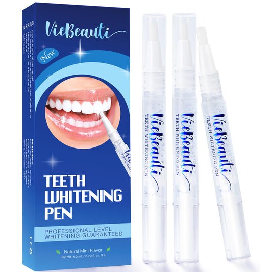 VieBeauti Teeth Whitening Pen 3-Pcs set displayed in packaging