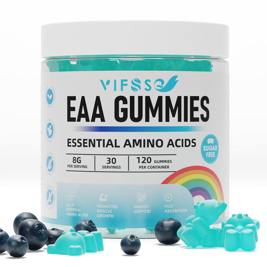 VIFSSG EAA Gummies Blue Raspberry bottle – front view