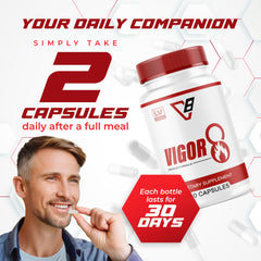 Vigor 8 Force for Men bottle on shelf
