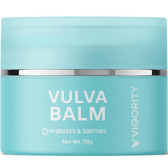 Vigority Vulva Balm packaging signals discreet menopause comfort