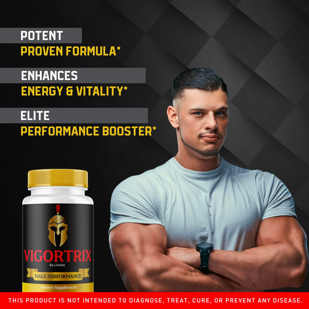 Close-up of Vigortrix bottle label