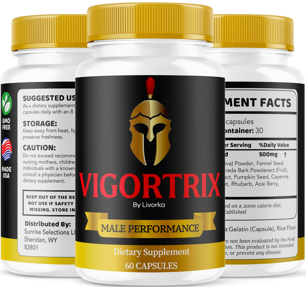 Vigortrix packaging and label design