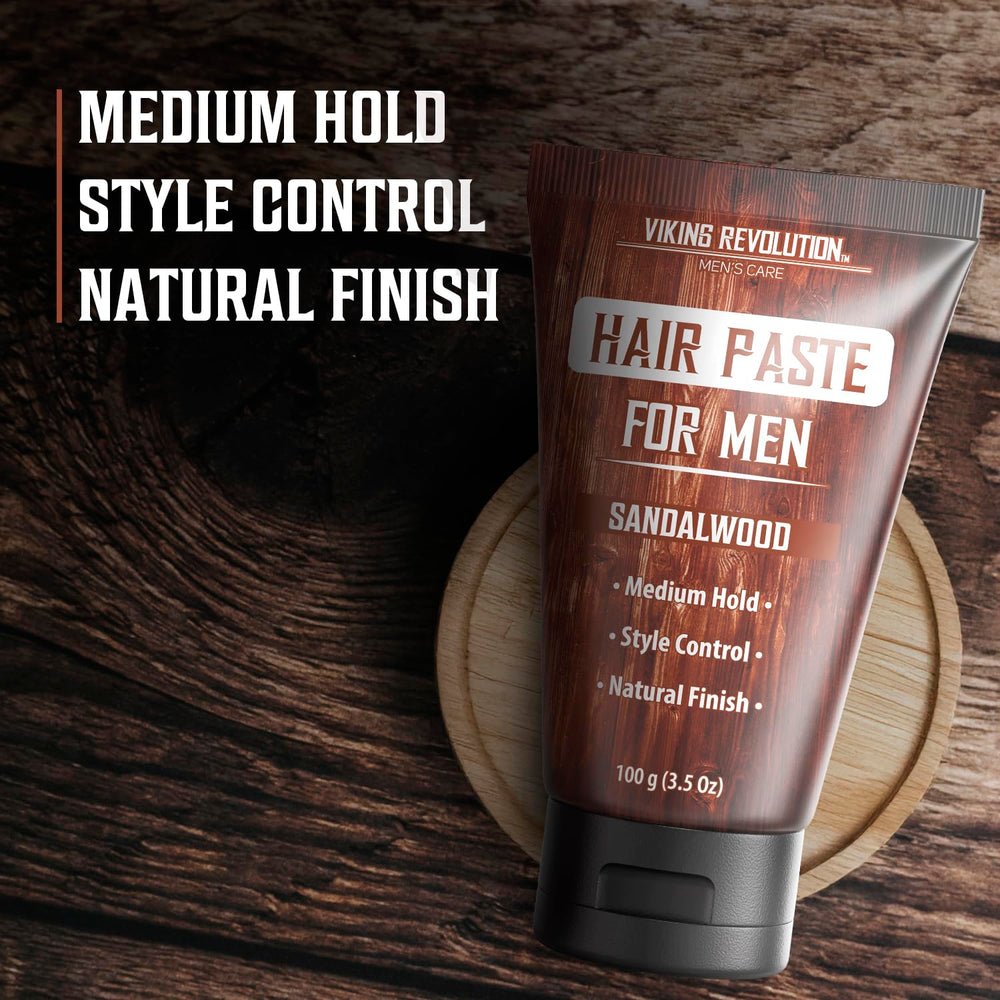 Viking Revolution Hair Paste texture with a matte finish for a natural look.