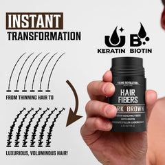 Viking Revolution keratin-infused fibers blend with real hair