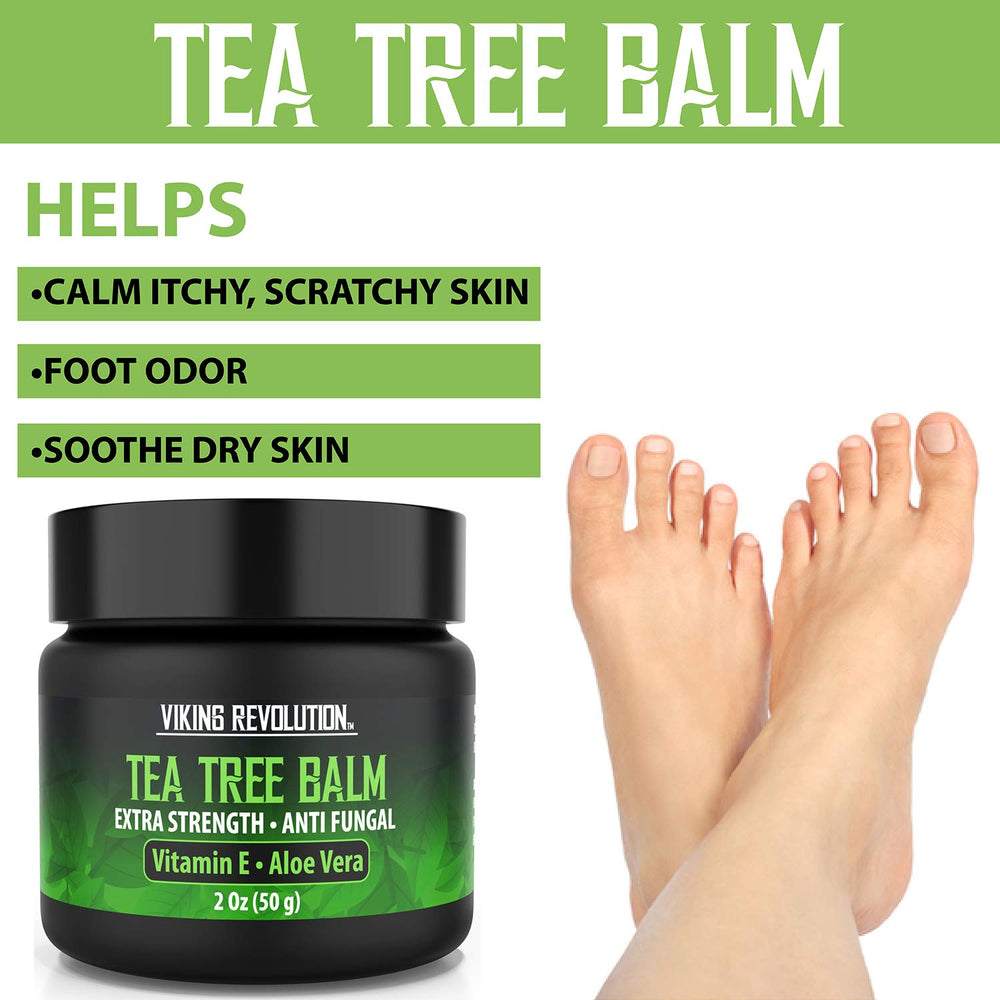 Viking Revolution tea tree oil cream packaging box for home skincare