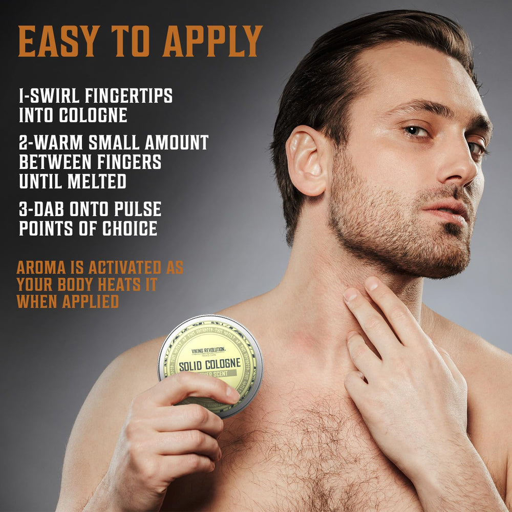 Viking Revolution Vetiver solid cologne as a thoughtful gift option with lasting aroma.