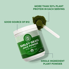 Vimergy Barley Grass Juice Powder 250g regular back label