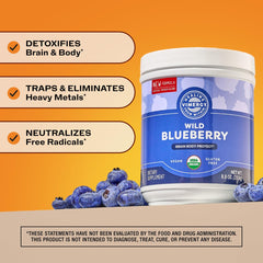 Vimergy Brain Body Protect serving suggestion with glass of water and berries