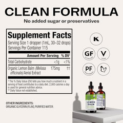 Label close-up of Vimergy tincture showing clean ingredients