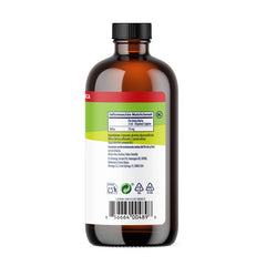 Close-up of Vimergy lemon balm tincture label details