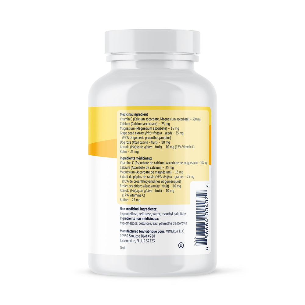 Vimergy Micro-C bottle shows regular 180-count size.