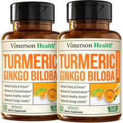 Vimerson Health ginkgo-biloba-turmeric bottle highlighting daily focus.
