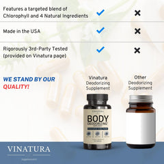 Confident woman after using VINATURA body deodorizing supplement