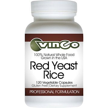 Vinco Red Yeast Rice bottle 600 mg 120 vcaps - Health and Beauty