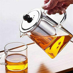Preparing a cup of nettle seed tea