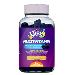 VIRC Blue Raspberry Multivitamin Gummies bottle label