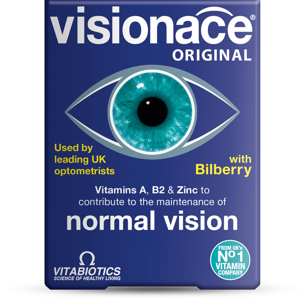 Vitabiotics Visionace Original bottle and tablets