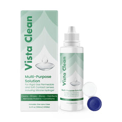 3.4 oz Vista Clean bottle with label