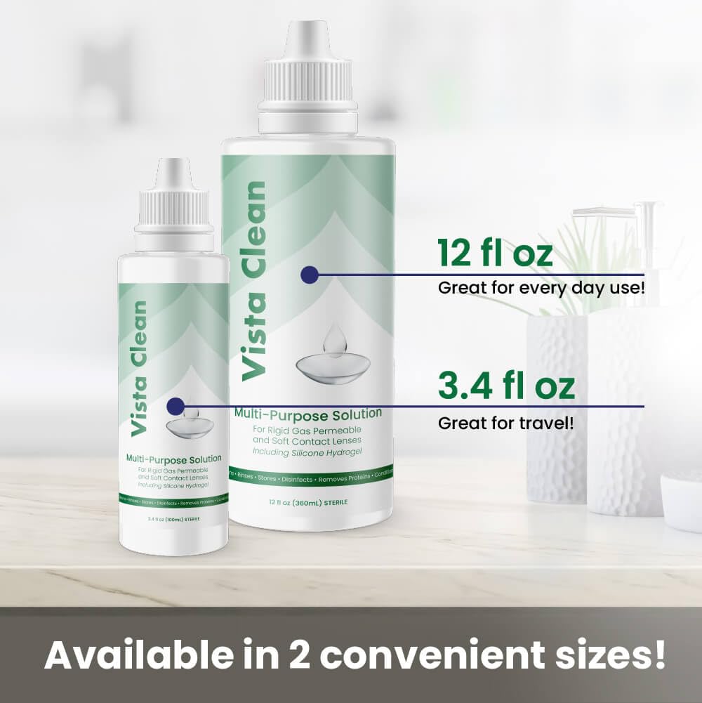 Complimentary lens case included with Vista Clean