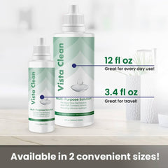 Complimentary lens case included with Vista Clean