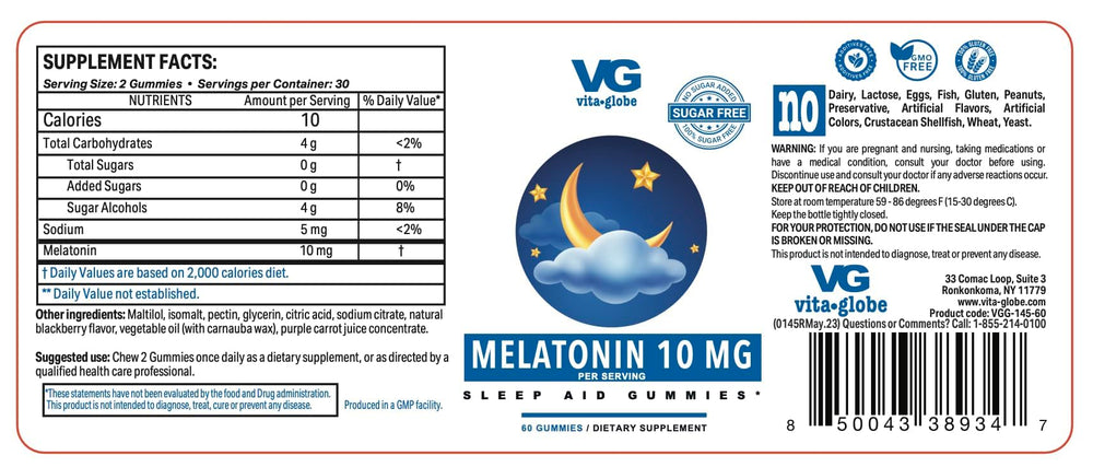 Close-up of berry-flavored melatonin gummy