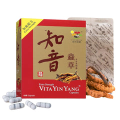 Bottle of Vita Green Yin Yang Cordyceps Mycelium 60 capsules