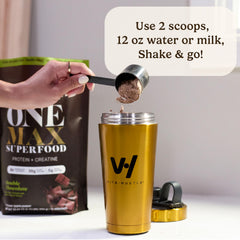 VitaHustle ONE Max Protein Vanilla Ice Cream shake - serving 6