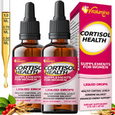 VitaLumina Cortisol Supplements for Women bottle with 4 oz liquid drops