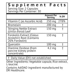 DAO enzyme capsules used in HistaResist