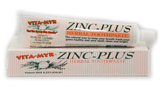 Vita-Myr Zinc+ Toothpaste packaging and branding