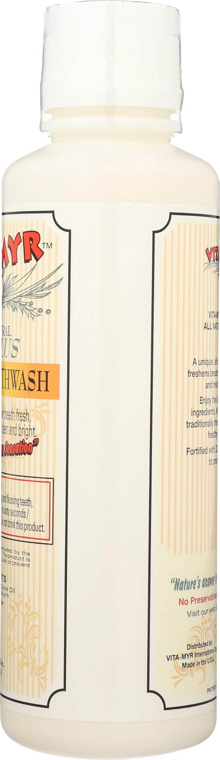 Gluten-free and sugar-free label on VITA-MYR product