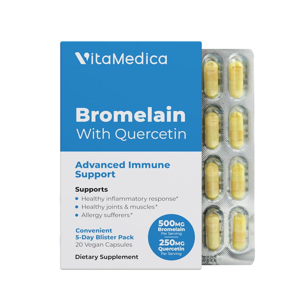 VitaMedica Bromelain & Quercetin bottle label
