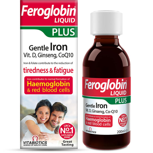 Vitabiotics Feroglobin 200ml Plus Liquid bottle – front view