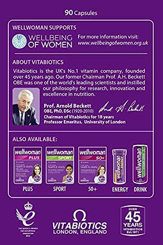 Wellwoman Original 90 Tablets bottle close-up - image 3