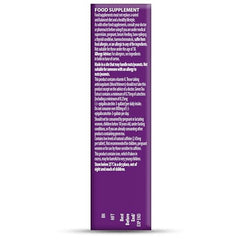 Nutrition facts label on Wellwoman Sport and Fitness packaging