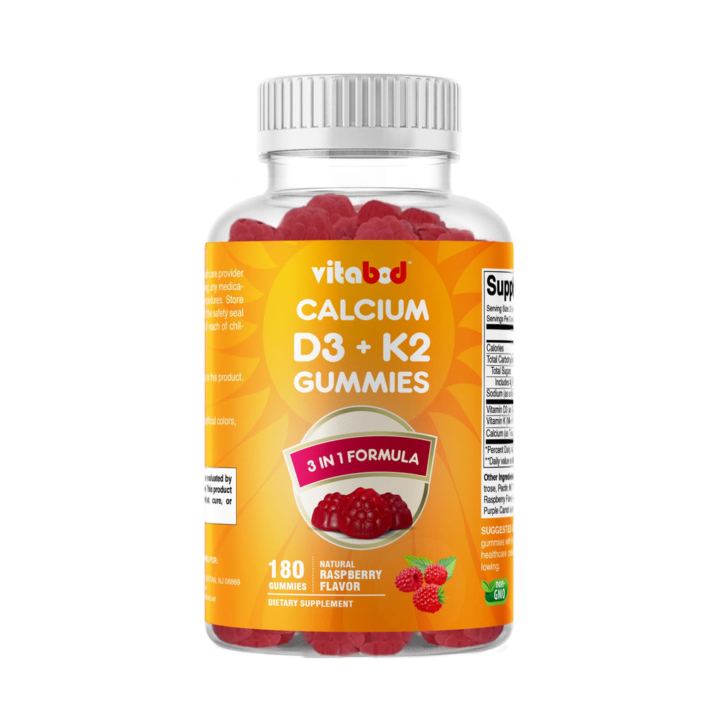 Vitabod D3 K2 gummies raspberry flavor