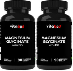 Vitabod Magnesium Glycinate 1000 mg bottle with 180 tablets (Pack of 2)