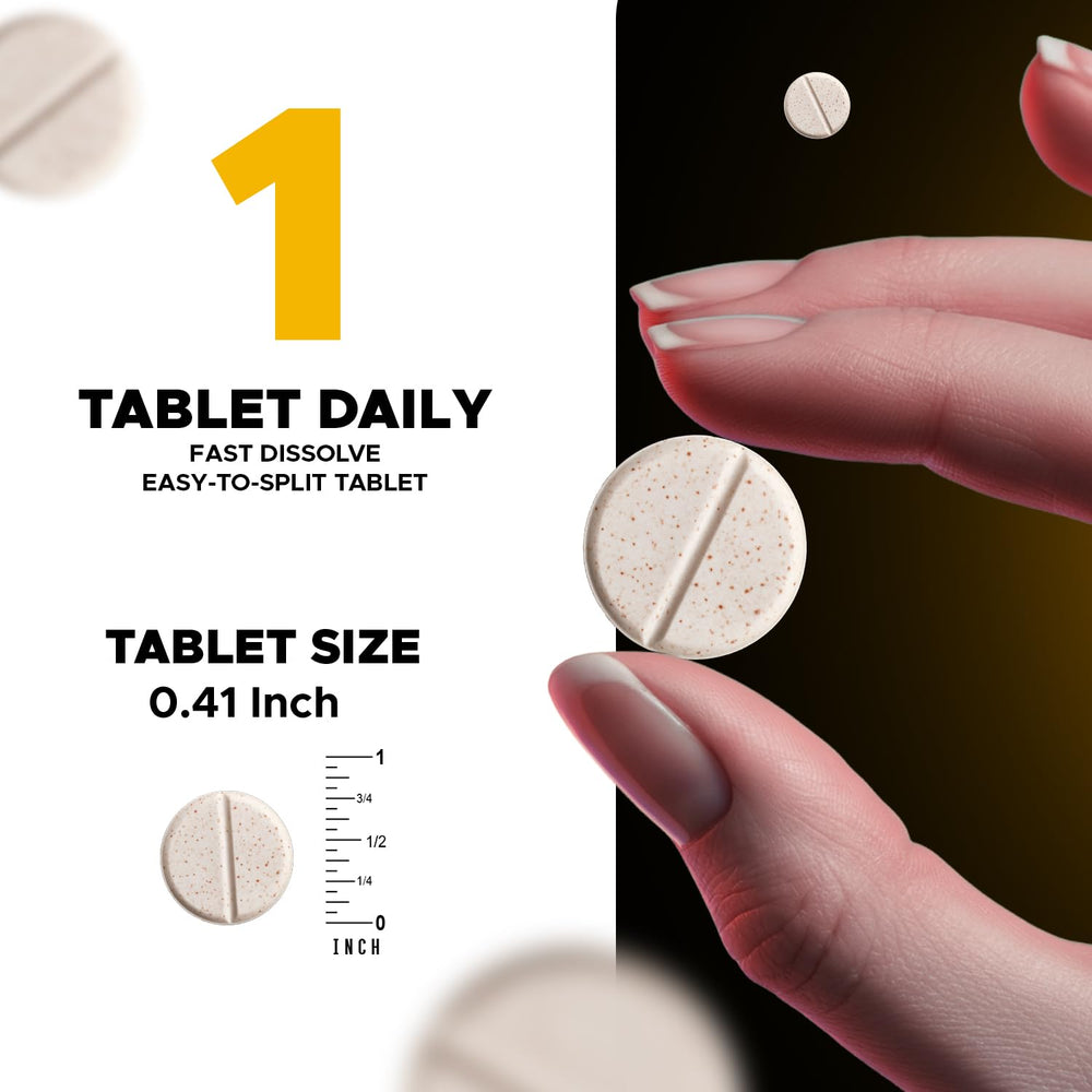 Vitamin B6 supplement note on packaging