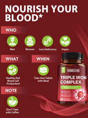 Vitacook iron supplement packaging on shelf